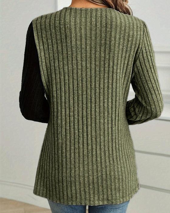 Lace Panel Slim Fit Blouse