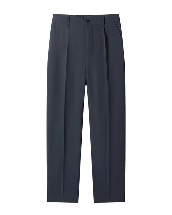 Men'S Pocket Pleated Straight Pants