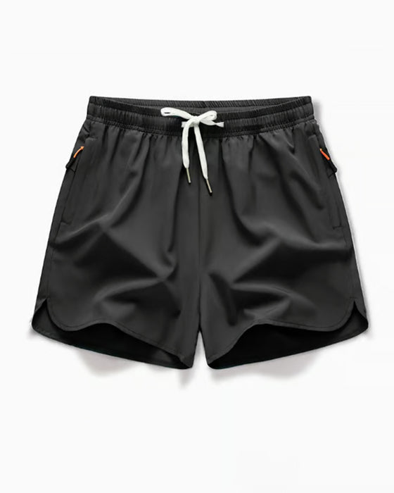 Zipper Pocket Quick Dry Dolphin Shorts