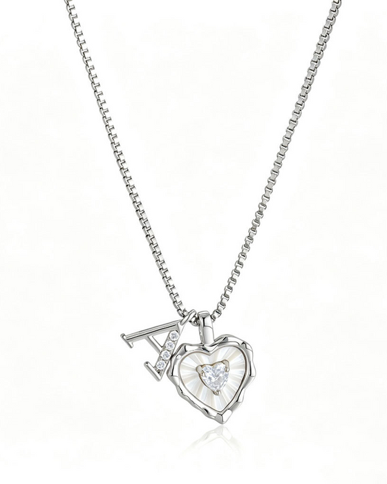 A–Z Micro Pave Letter Pendant Necklace