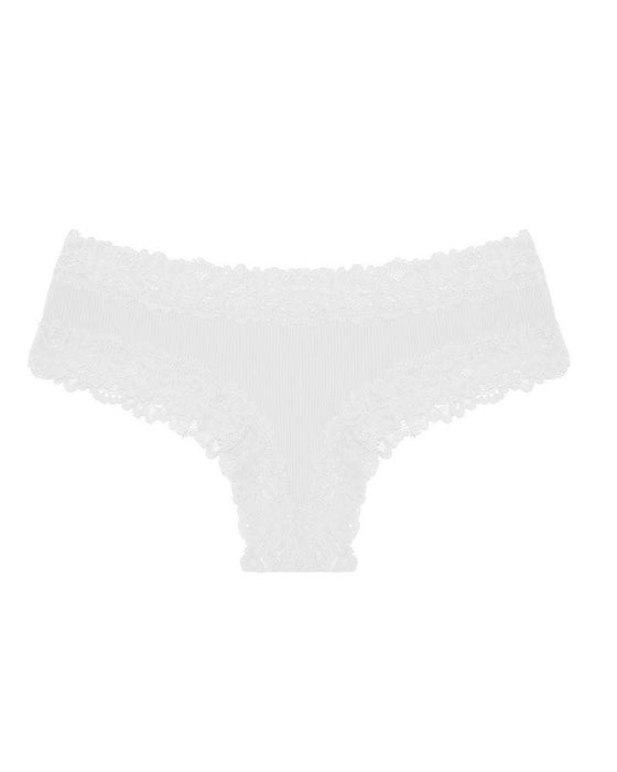 Ribbed-edge triangle panties