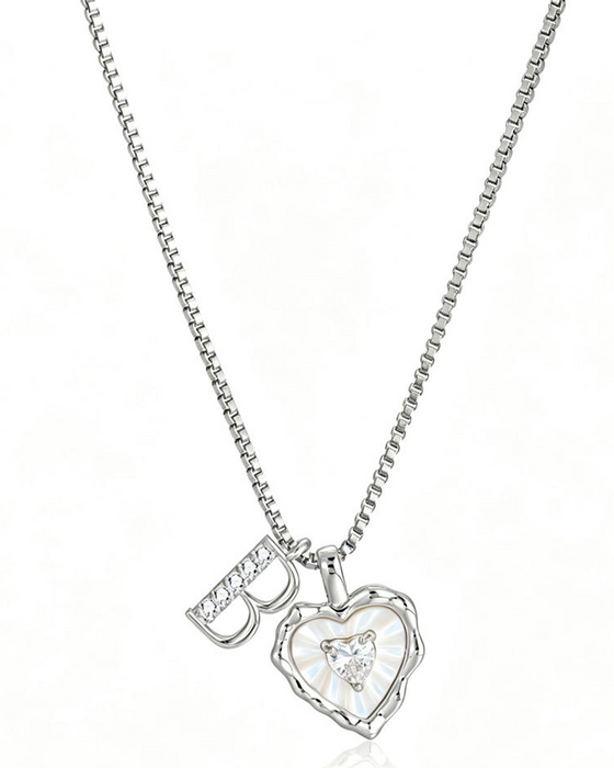 A–Z Micro Pave Letter Pendant Necklace