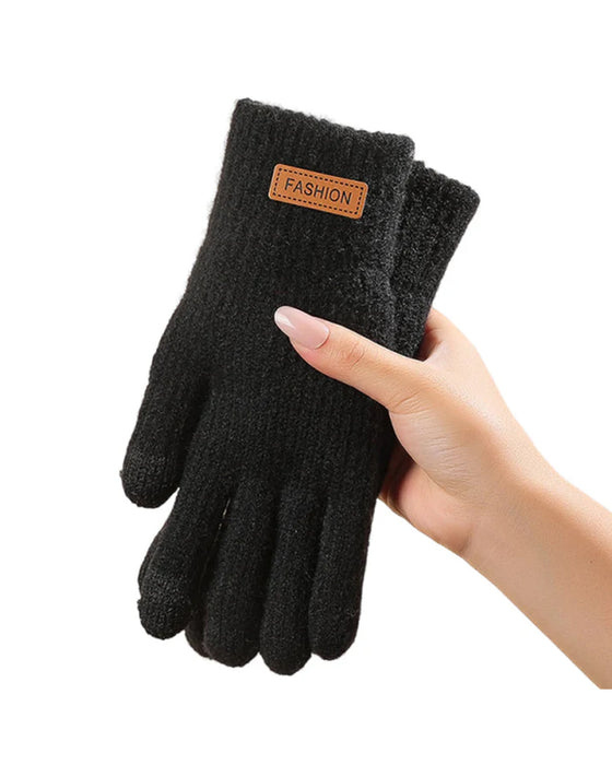 Warm Thermal Knit Touchscreen Gloves