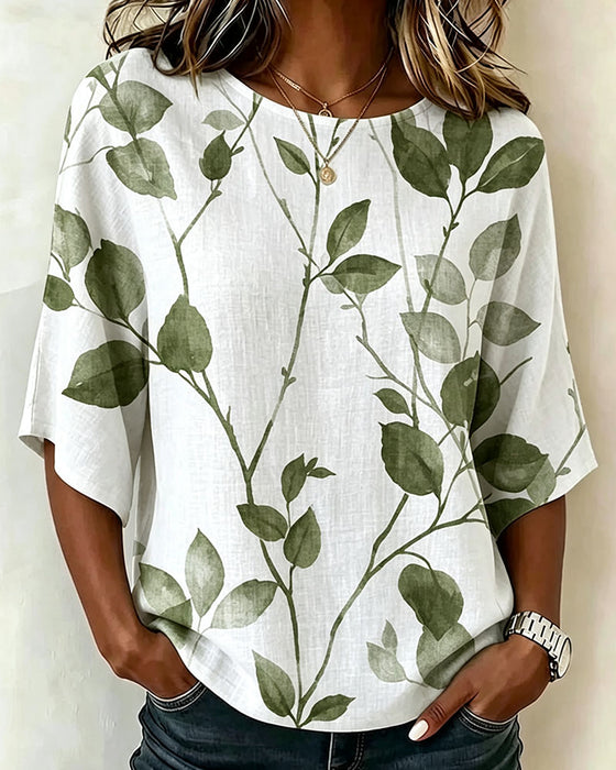 Loose Ink Wash Blouse