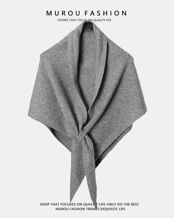 Fashion Solid Triangle Shawl Cloak