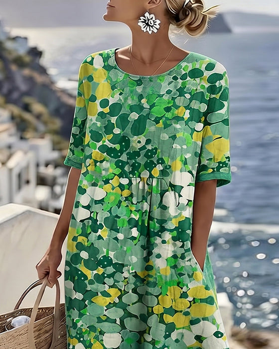 Printed Loose Dress