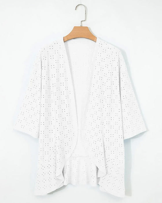 Open Front Cutout Short Coat