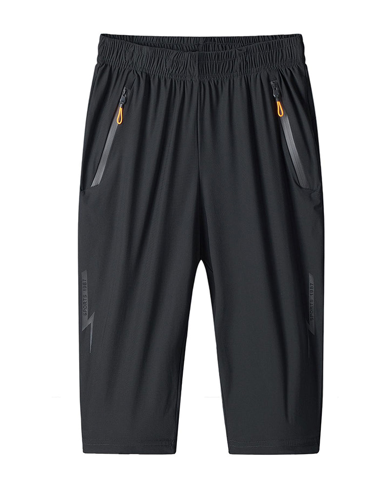 Men's Casual Sports Solid Color Five-Point Shorts
