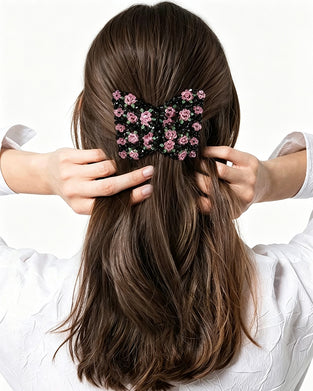 Elastic Beaded Hair Accessory Comb