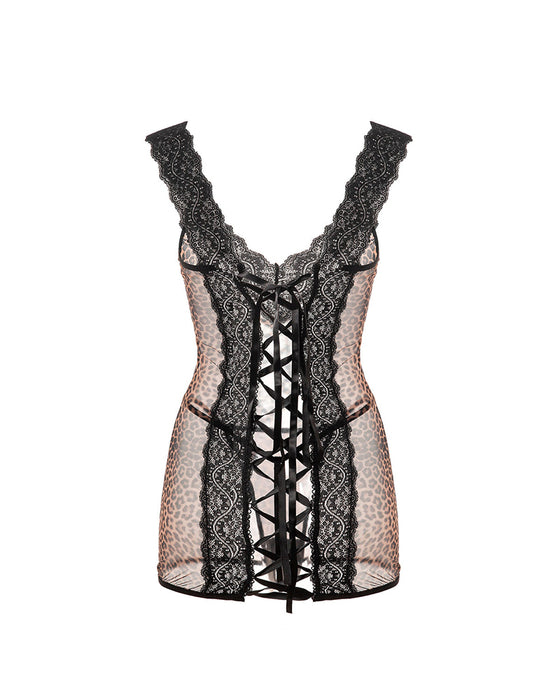 Sexy Strappy Lace Nightgown