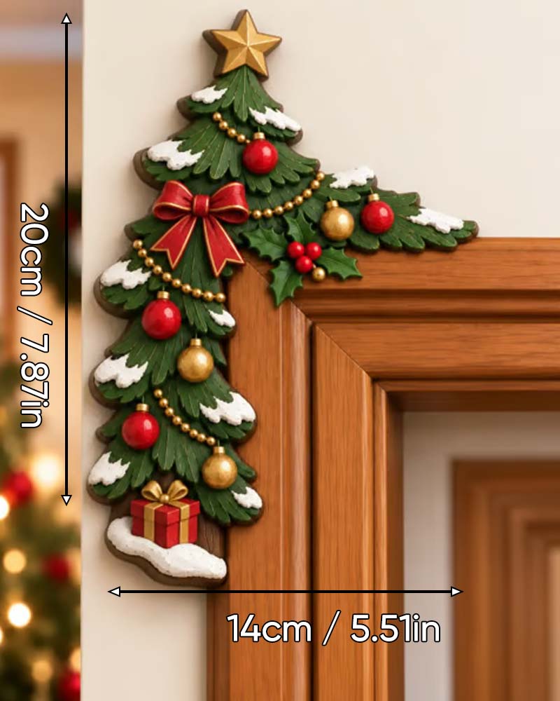 Christmas Peekaboo Door Frame Corner Decor