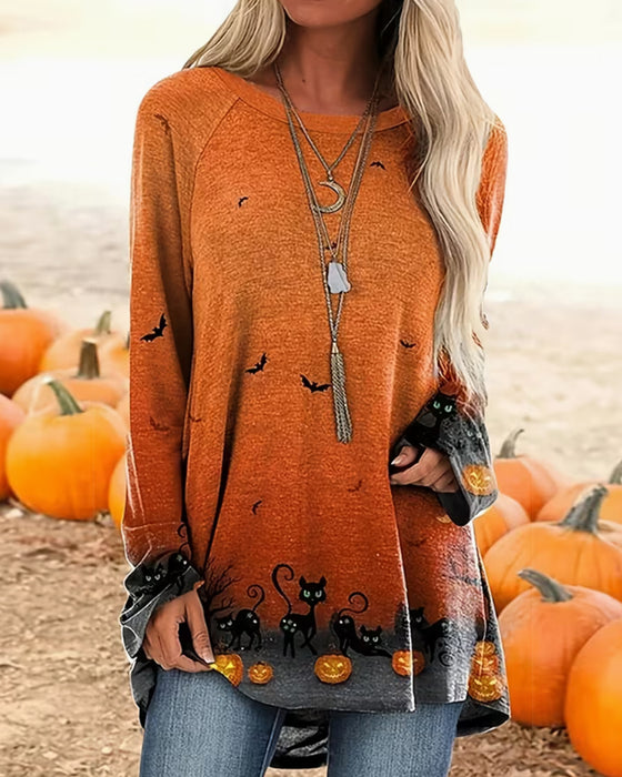 Long Sleeve Round Neck T-Shirt