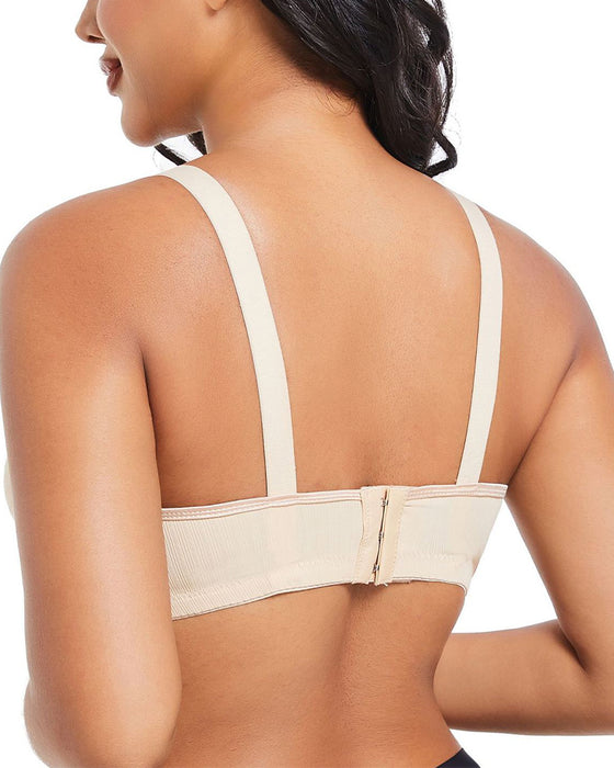 Three-Row Hook Bra