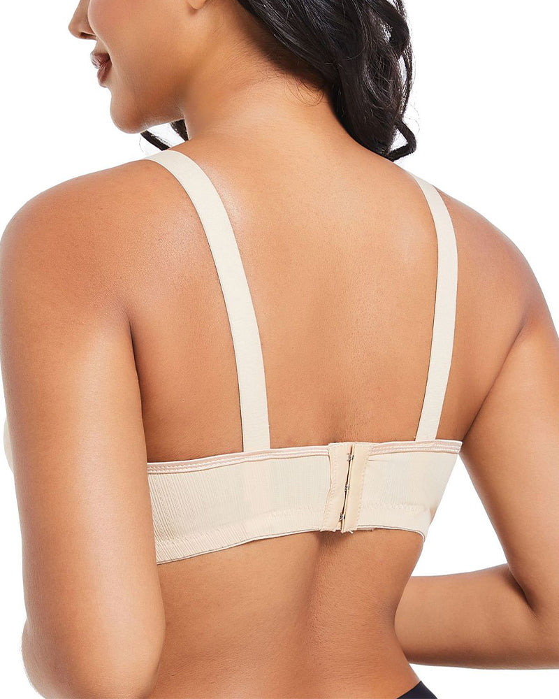 Three-Row Hook Bra