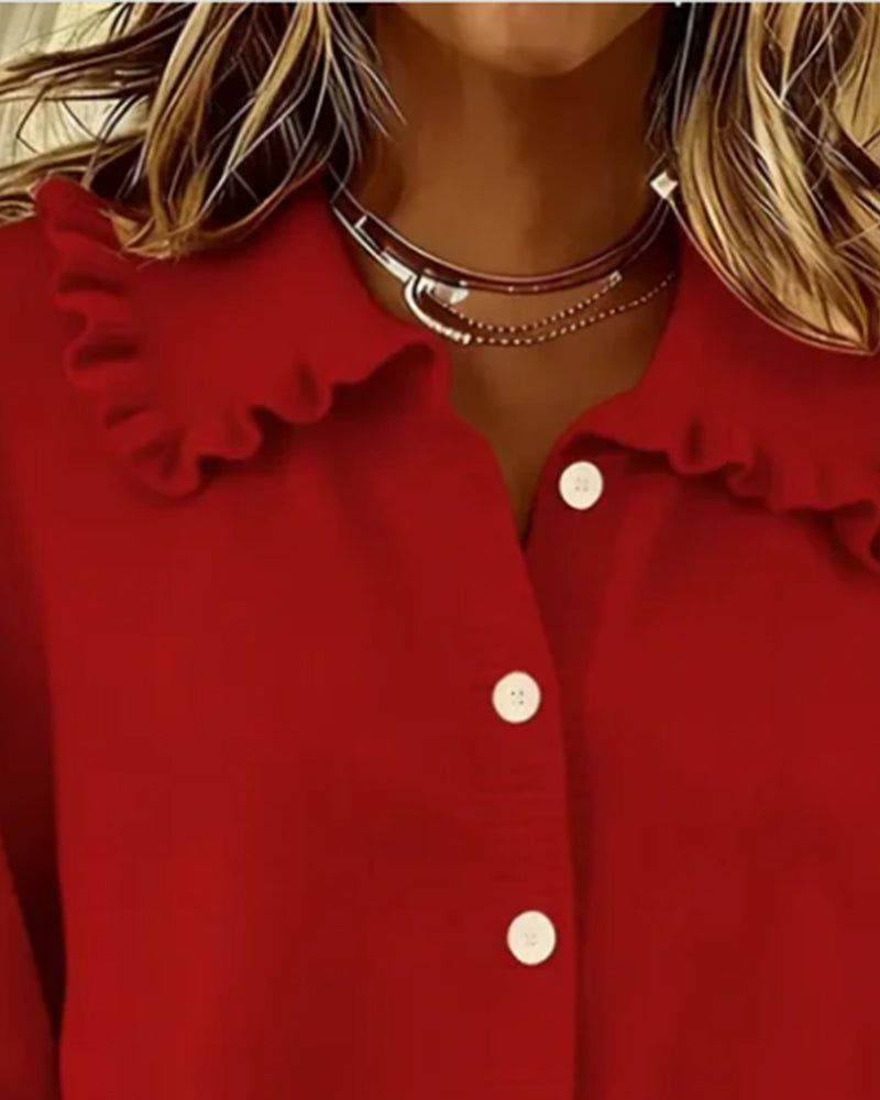 Peter Pan Collar Button-Down Cardigan