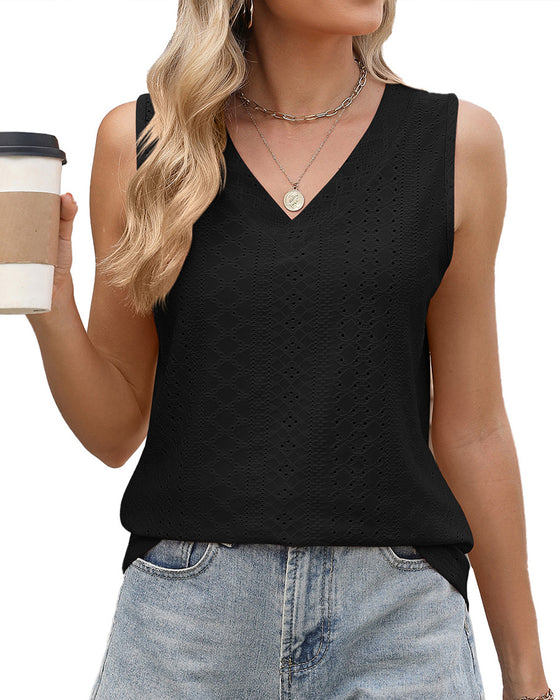 Casual Solid Color Tank Top