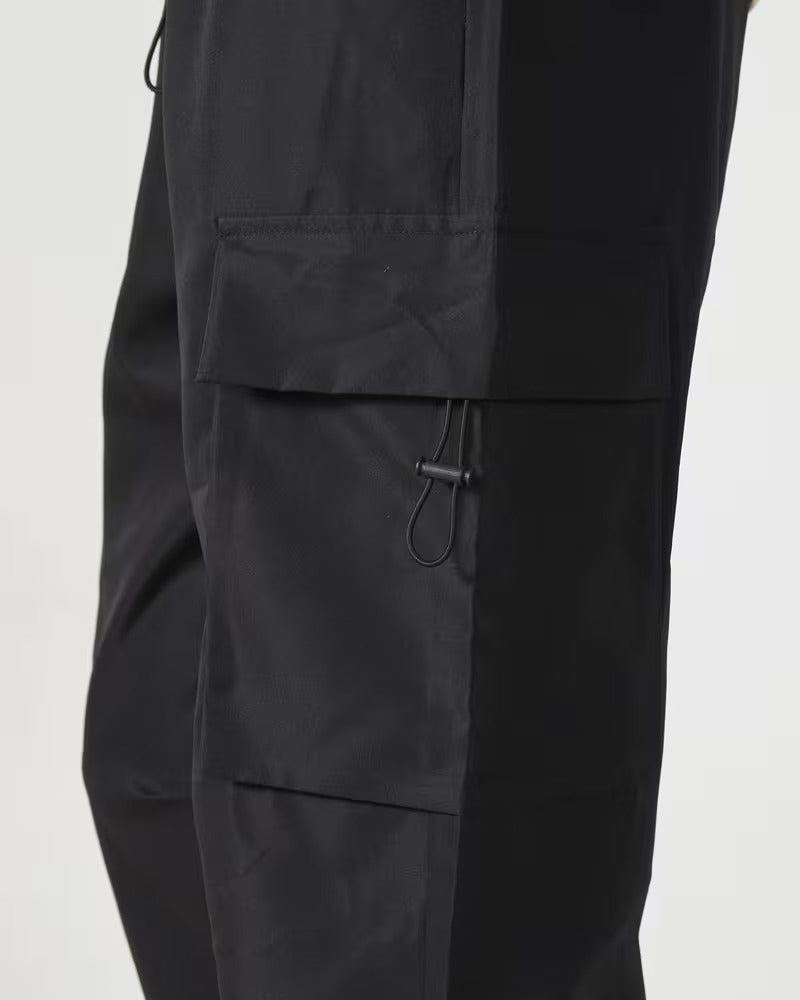 Casual Drawstring Solid Color Cargo Pants
