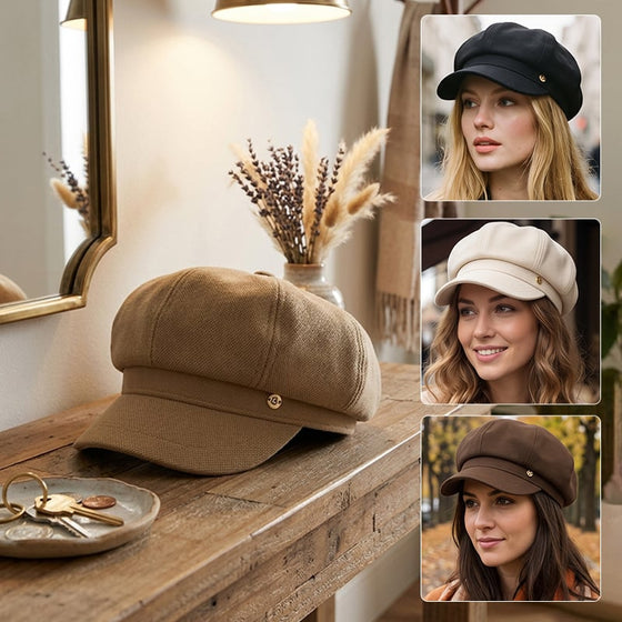 British-Style Newsboy Cap