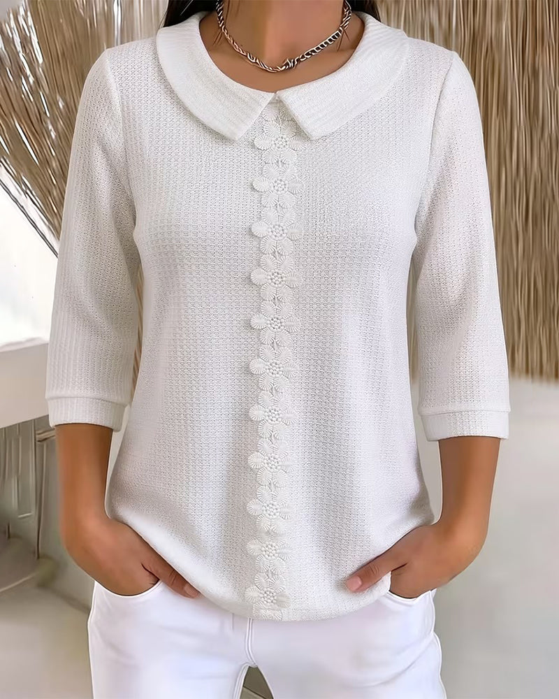 Casual Peter Pan Collar Top