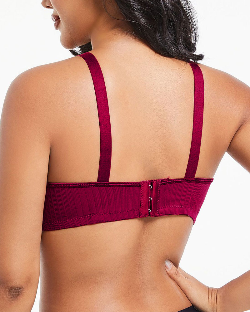 Three-Row Hook Bra