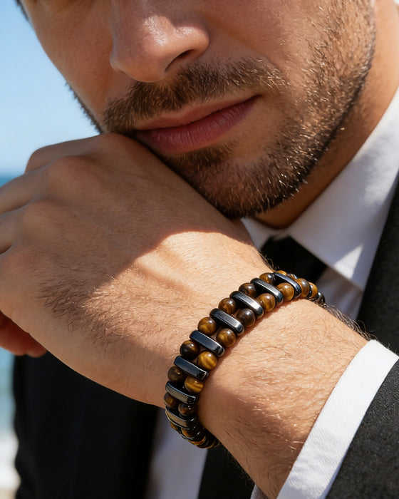 Natural Tiger's Eye Stone Bracelet
