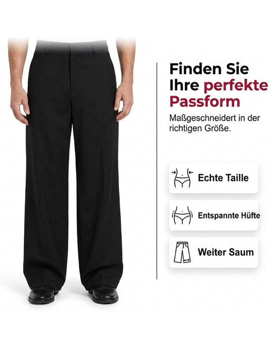 High-Waist Button Fly Wide-Leg Pants