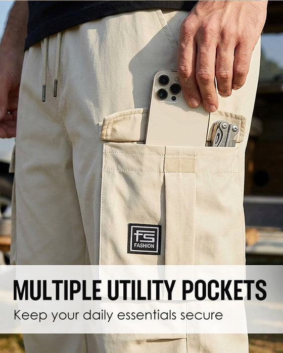 ✨ Men's Cargo Pants – Multi-Pockets, Stretch, Casual ✨