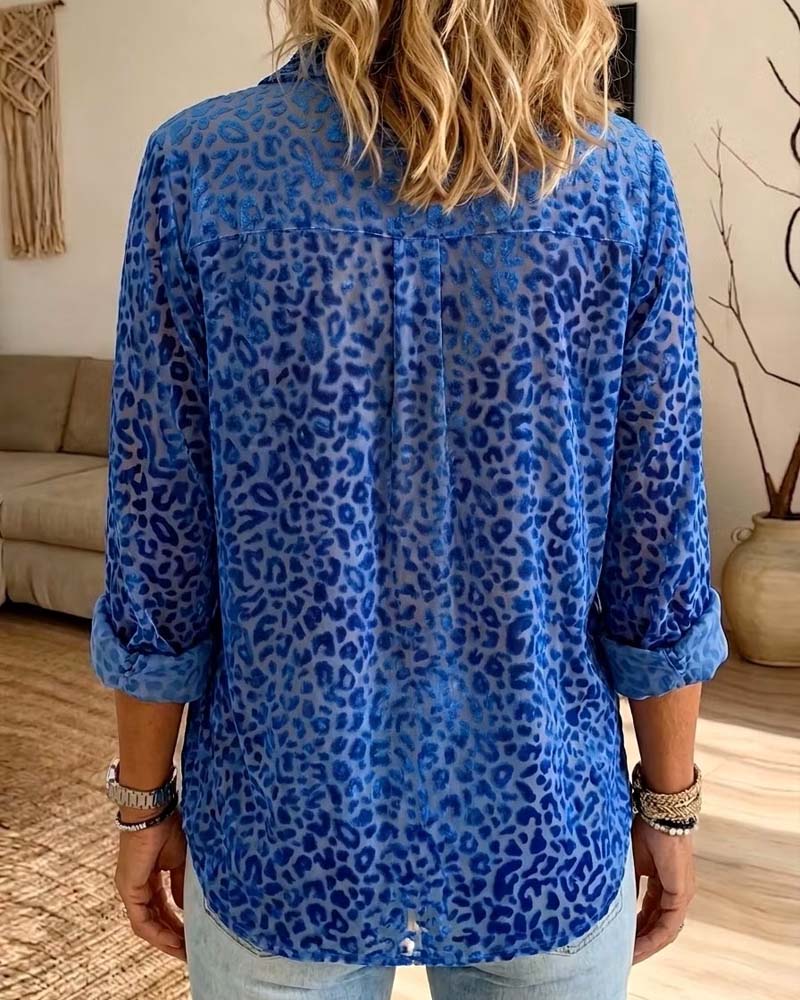 Leopard Pocket Button Shirt