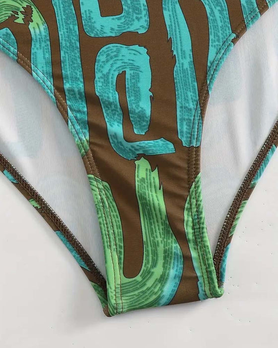 Sexy One-Piece Suspender Swimsuit