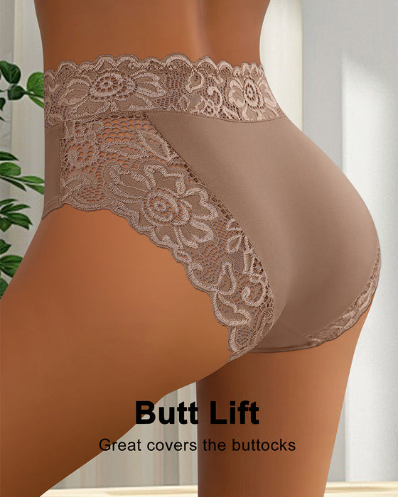 Sexy Lace Mid-Rise Panties-4