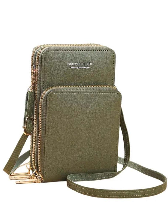 Solid Color Fashion Crossbody Phone Bag
