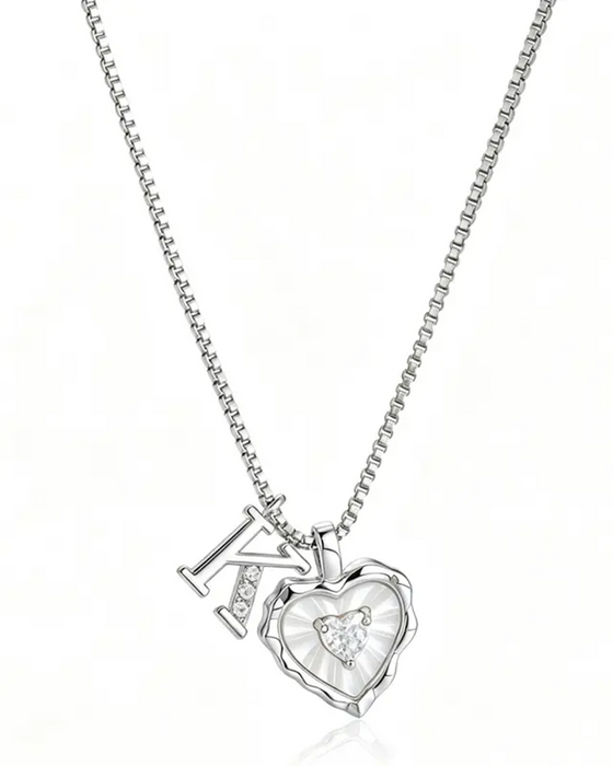 A–Z Micro Pave Letter Pendant Necklace