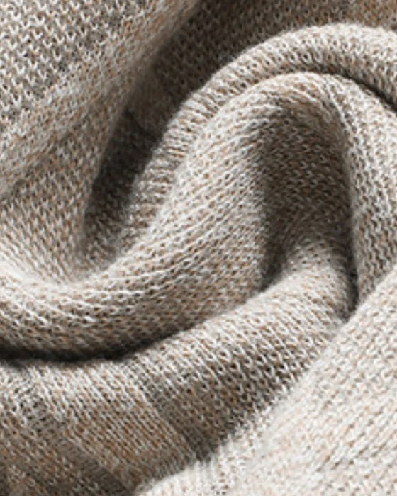 Men's Winter Plush-Lined Warm Knitted Sweater