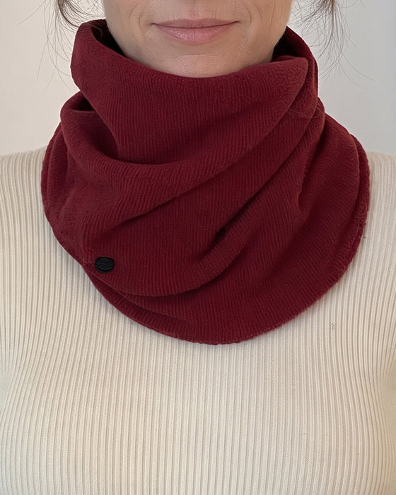 Classic Solid Color Velvet Neck Warmer