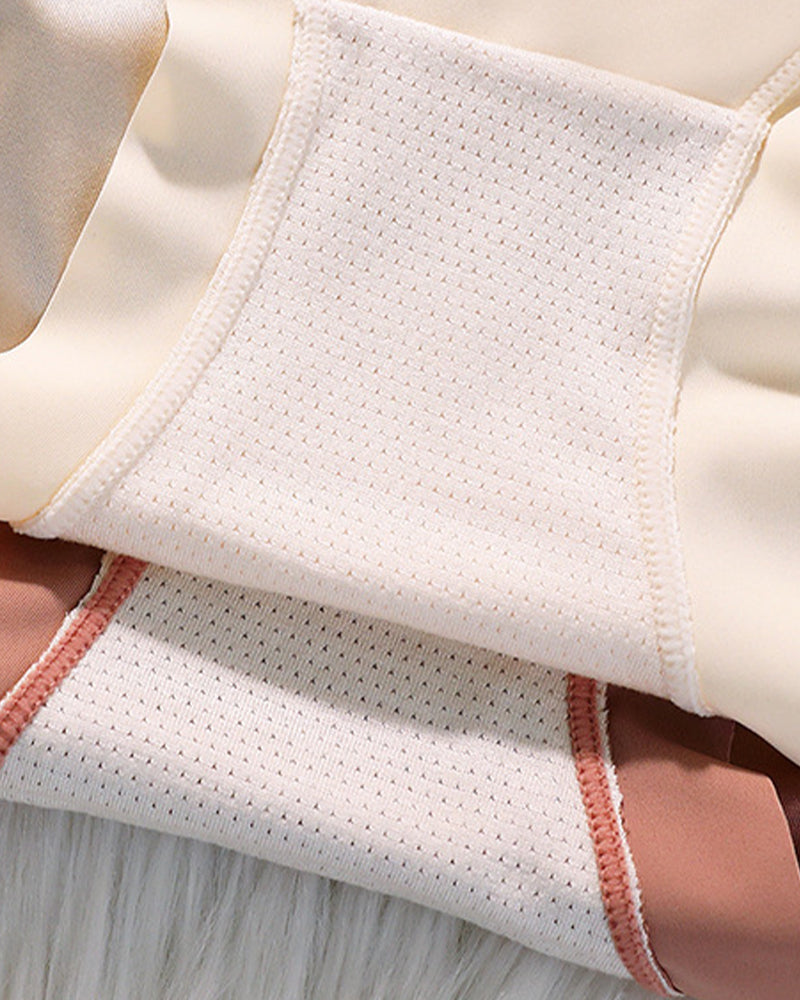 Women's High Waist Ice Silk Satin Seamless Sexy Hip Lift Tummy Control Panties