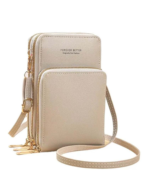 Solid Color Fashion Crossbody Phone Bag