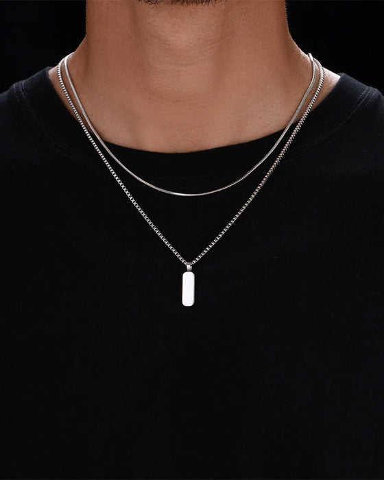 Minimal Pendant Necklace Duo