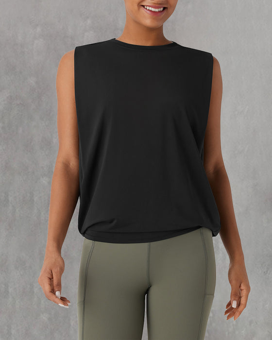 Sleeveless Round Neck Sports Vest
