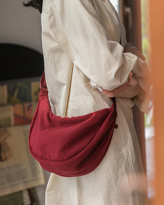 Simple Women Dumpling Shoulder Bag