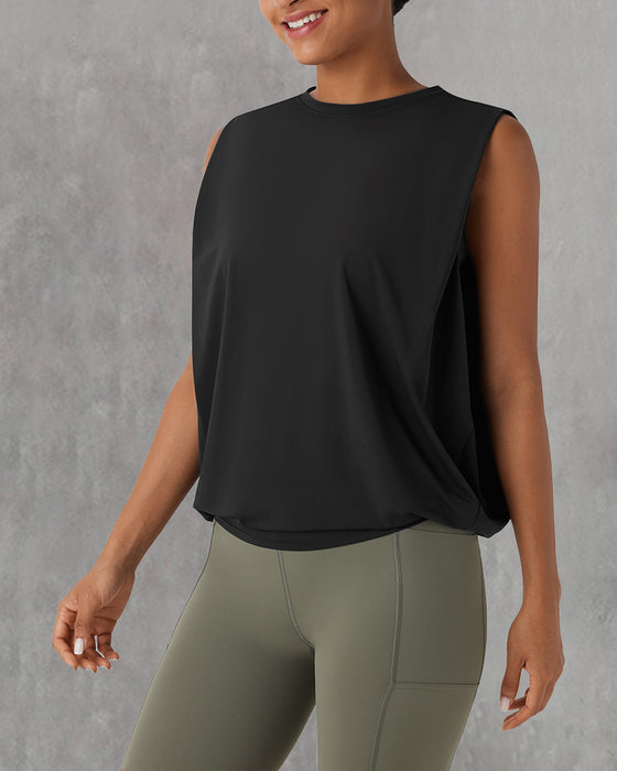Sleeveless Round Neck Sports Vest