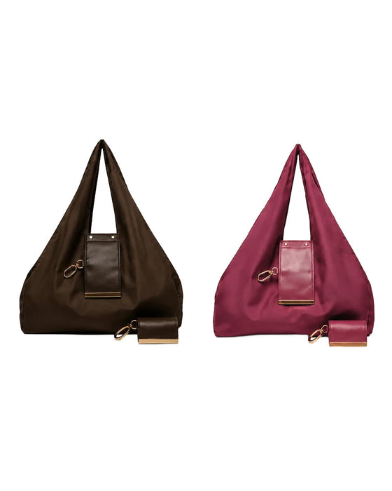 Charm Transformable Bag – Stylish Vegan Leather Tote & Keychain Charm