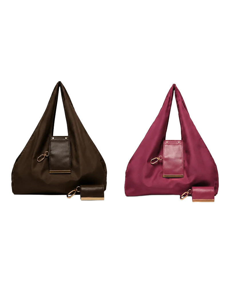 Charm Transformable Bag – Stylish Vegan Leather Tote & Keychain Charm