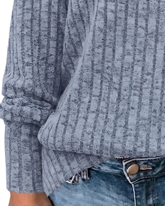 V-Neck Long Sleeve Top