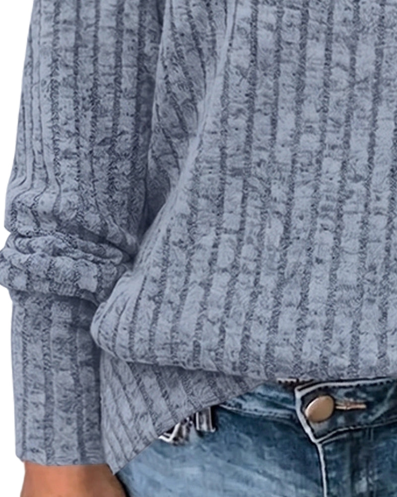 V-Neck Long Sleeve Top