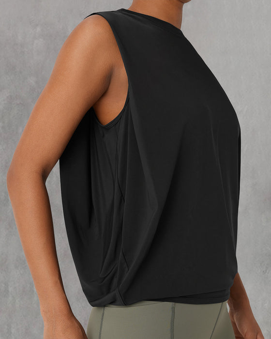 Sleeveless Round Neck Sports Vest