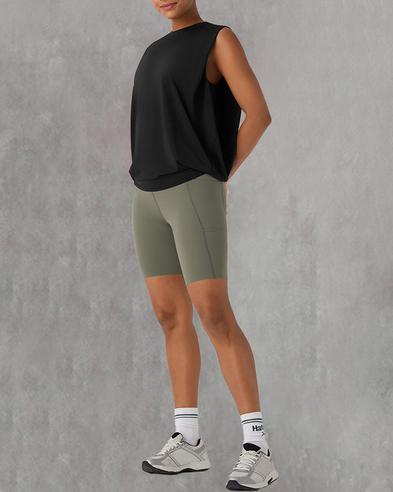 Sleeveless Round Neck Sports Vest