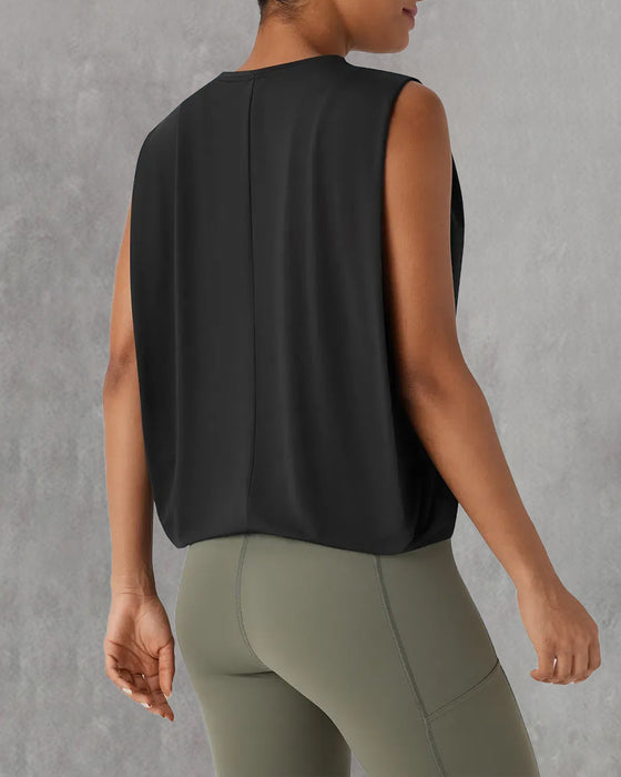 Sleeveless Round Neck Sports Vest