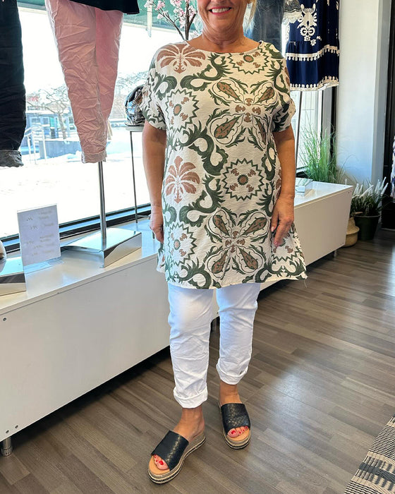Casual round neck floral Blouse