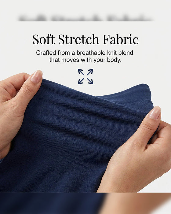 Solid color pocket cropped lounge pants