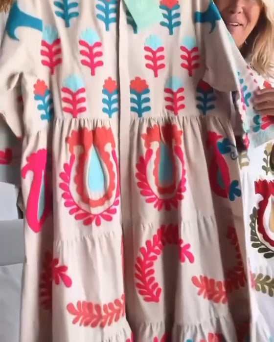 Floral Graphic Print Dress